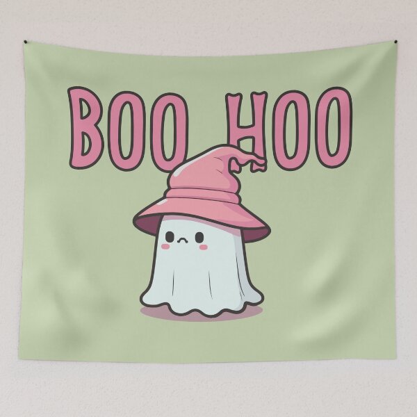 Item preview, Boo Hoo Ghost Witch Pastel Halloween designed and sold by HematiteDesign.