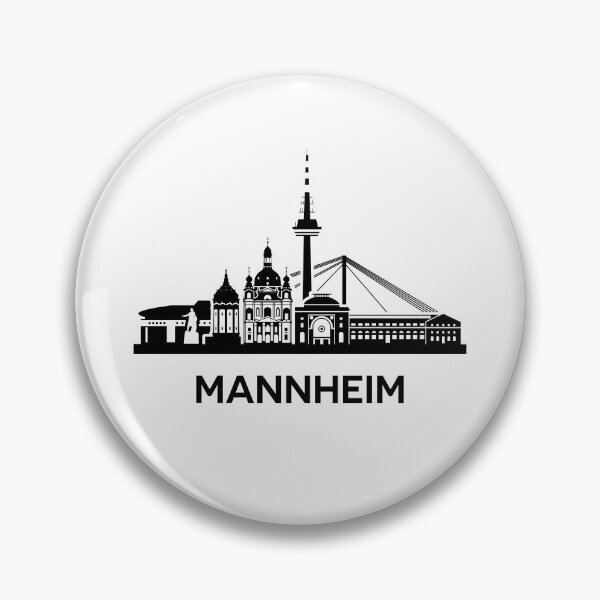 Item preview, Mannheim Skyline Silhouette Black designed and sold by strixvariaart.