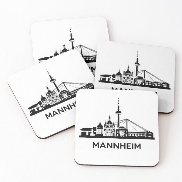 Item preview, Mannheim Skyline Silhouette Black designed and sold by strixvariaart.