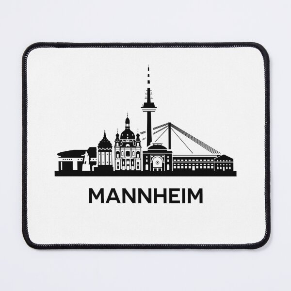 Item preview, Mannheim Skyline Silhouette Black designed and sold by strixvariaart.