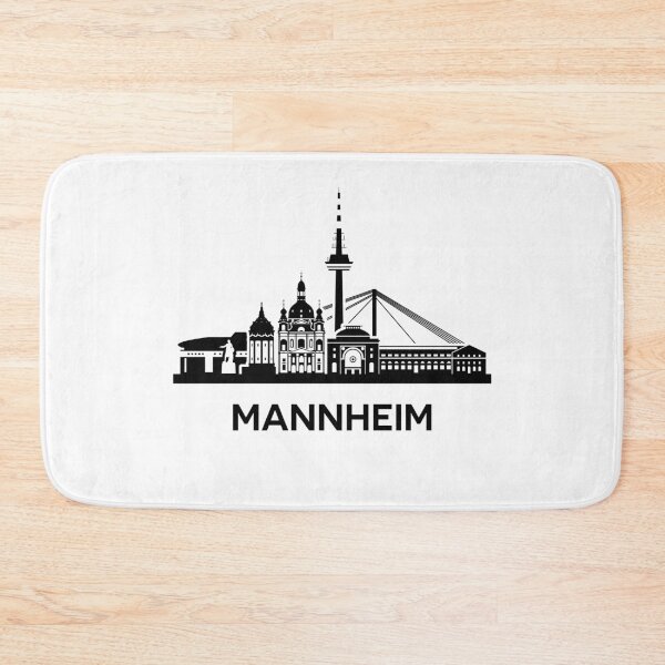 Item preview, Mannheim Skyline Silhouette Black designed and sold by strixvariaart.