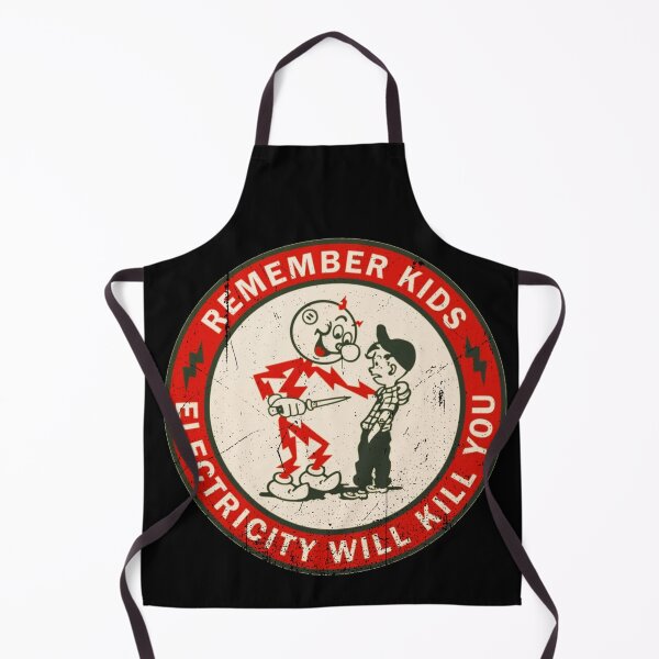Item preview, Vintage, Distressed - Remember Kids Electricity Will Kill You designed and sold by Offset Vinyl Film.