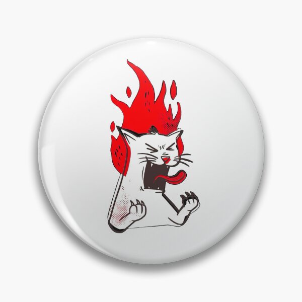 Item preview, Flaming Fury Cat #4 designed and sold by Adronia.