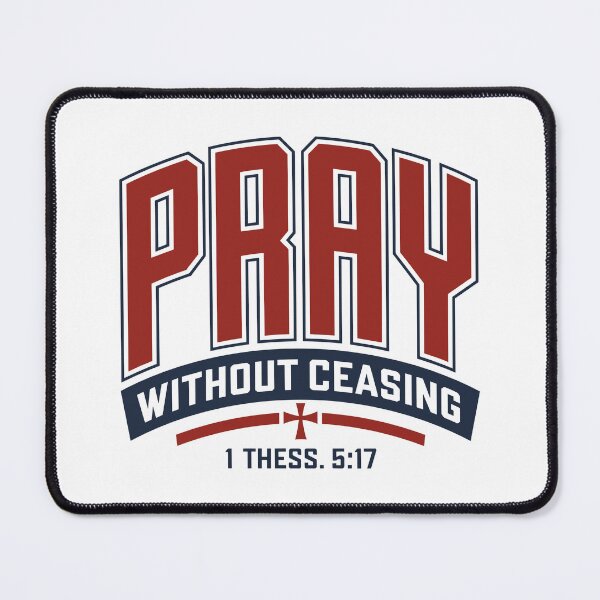 Item preview, Pray Without Ceasing - Christian Men's Faith-Based Design for All Products by Haha Handles Hub designed and sold by HahaHandlesHub.