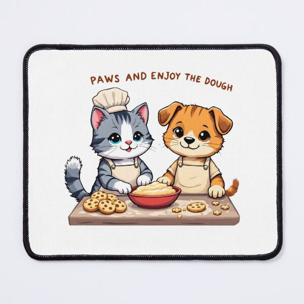Item preview, Paws And Enjoy The Dough - Funny Pet Lover Bakery Design designed and sold by IM Hunter.