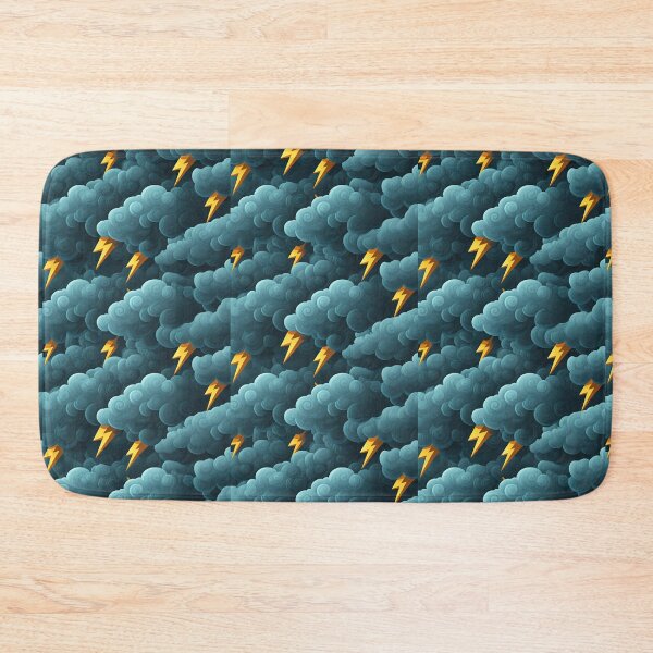 Item preview, Electric Storm: Bold Lightning and Clouds Pattern designed and sold by SeanOsShirts.