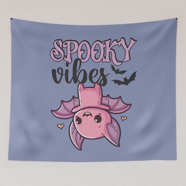 Item preview, Spooky Vibes Pastel Halloween Bat designed and sold by HematiteDesign.