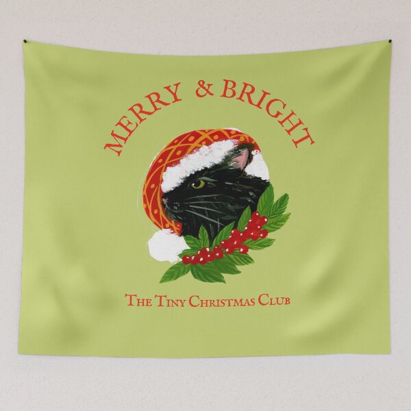 Item preview, Merry & Bright Black Cat - The Tiny Adorables Christmas Club Angel - The Tiny Christmas Club - Jemma Jamie Skidmore designed and sold by Jemma Jamie Skidmore.