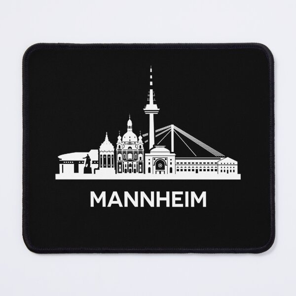 Item preview, Mannheim Skyline Silhouette White designed and sold by strixvariaart.