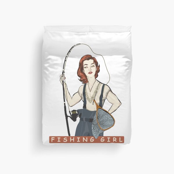 Item preview, girl fishing designed and sold by gardentree.