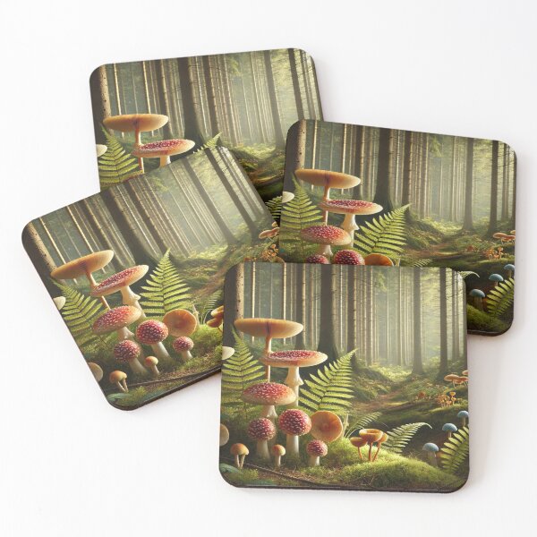 Item preview, Mushroom friends in the forest designed and sold by ValerieStOnge.