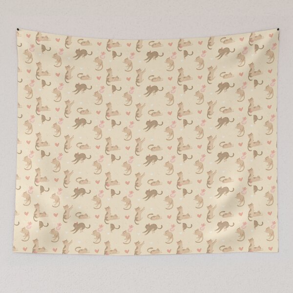 Item preview, Cat Cuteness: Playful Poses in Purrfect Pattern designed and sold by SeanOsShirts.
