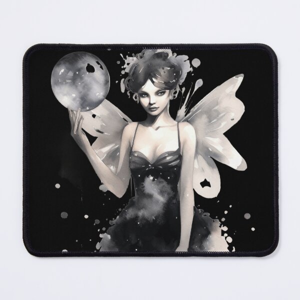 Item preview, Dark Gothic Fantasy Watercolor Fairy With Crystal Ball designed and sold by JstPeachy.