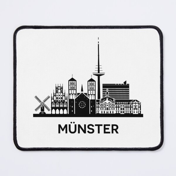 Item preview, Münster Skyline Silhouette Black designed and sold by strixvariaart.