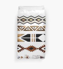 Tribal Aztec Gold and Black Design Duvet Cover