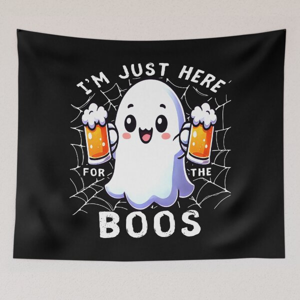 Item preview, I'm Here For The Boos, Halloween, Ghost designed and sold by Teetreasure2.