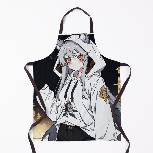 Item preview, Anime cute girl with wolf ears and Long-sleeved hoodie. designed and sold by Stajnon.