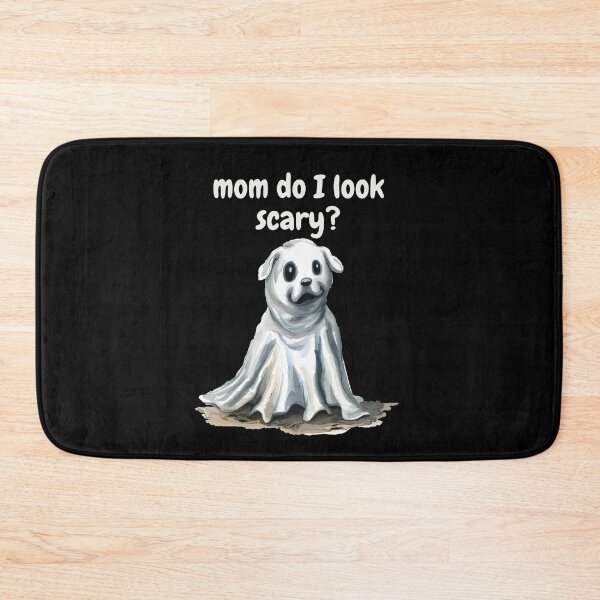 Item preview, Cute Ghost Dog Mom Do I Look Scary? Gifts For Halloween designed and sold by PientkaArt.