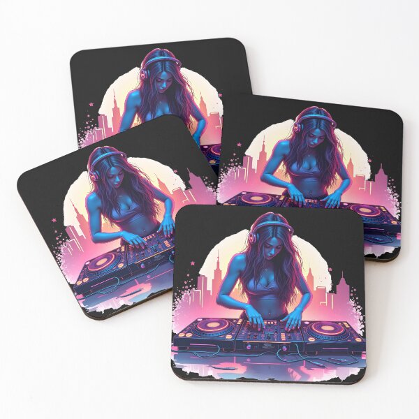 Item preview, DJ Girl from Neon City designed and sold by kjp-design.