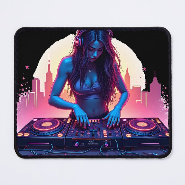 Item preview, DJ Girl from Neon City designed and sold by kjp-design.