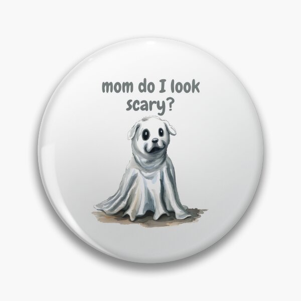 Item preview, Copy of Cute Ghost Dog Mom Do I Look Scary? Gifts For Halloween designed and sold by PientkaArt.