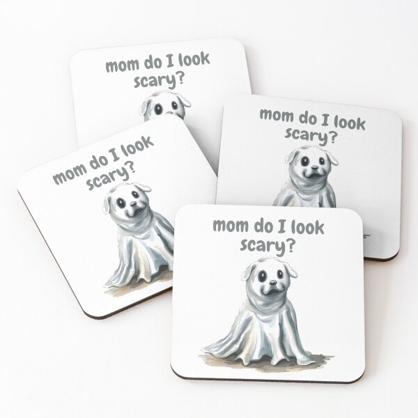 Item preview, Copy of Cute Ghost Dog Mom Do I Look Scary? Gifts For Halloween designed and sold by PientkaArt.