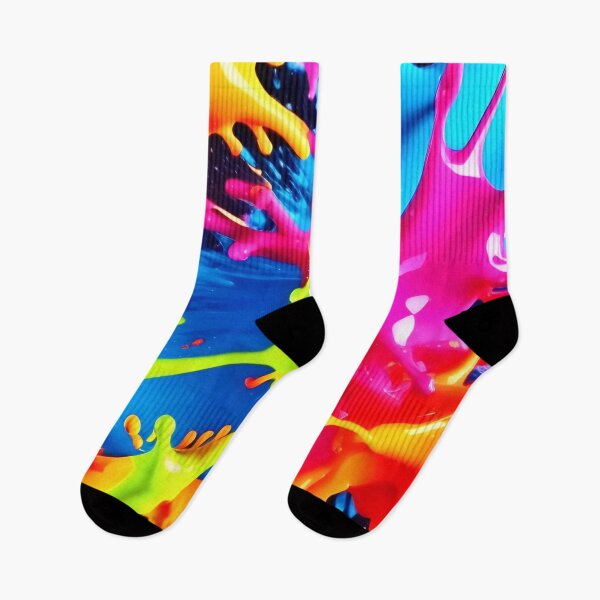 Item preview, Bright Neon Splashes in Abstract Art designed and sold by Health And Fitness Posts e-Store.