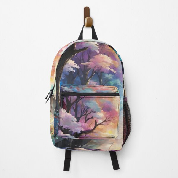 Item preview, Anime Girl and Blossoming Trees designed and sold by BubbleGalaxy.