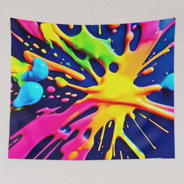 Item preview, Vivid Neon Splashes designed and sold by Health And Fitness Posts e-Store.