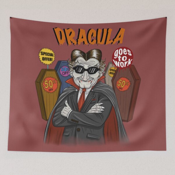 Item preview, Dracula at work designed and sold by jclar-art.