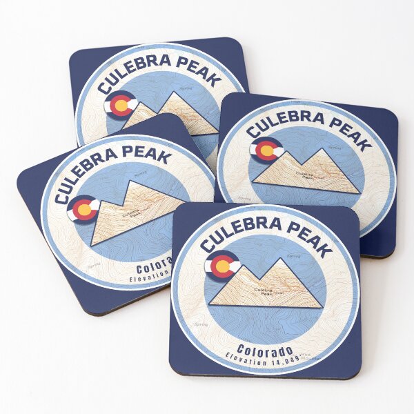 Item preview, Colorado Mountain Sunset Map - Culebra Peak designed and sold by Willz Designz.