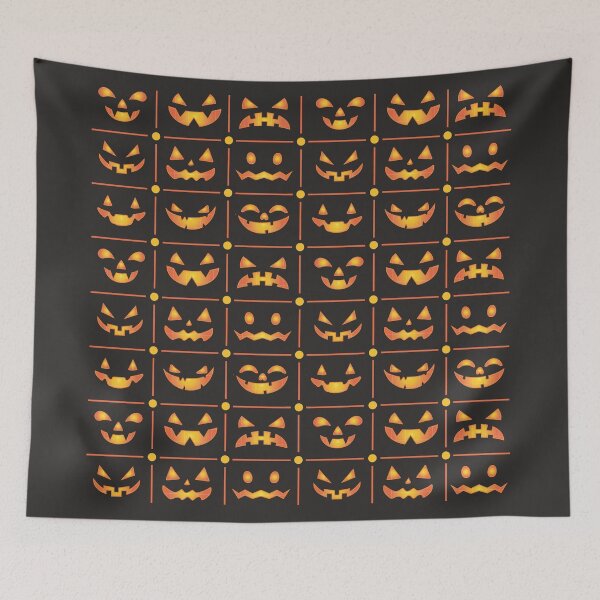Item preview, Halloween Jack O'Lantern Faces designed and sold by SocksPlusClub.
