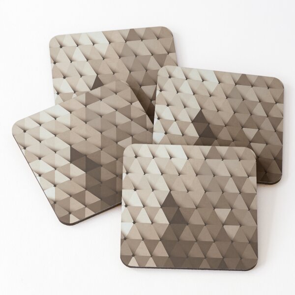 Item preview, Triangles Coffee Brown Neutrals designed and sold by LaurenWDesigns.