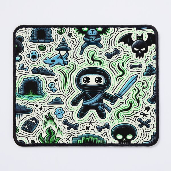 Item preview, Sinister Cavescape Ninja Doodles designed and sold by Imaginarium of Chaos falcon88 .
