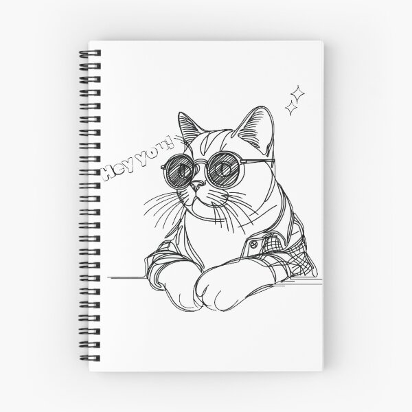 Item preview, Cat wearing sunglasses that says HEY YOU designed and sold by Wingies.