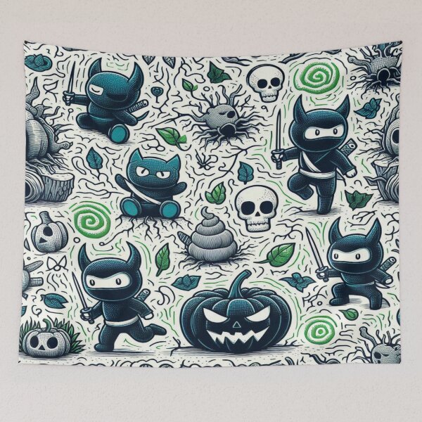 Item preview, Eerie Night Warrior Doodles designed and sold by Imaginarium of Chaos falcon88 .
