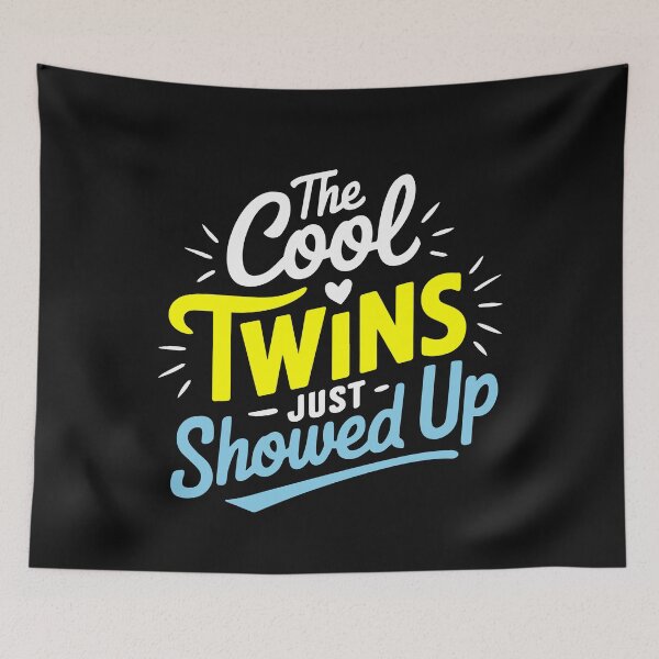 Item preview, The Cool Twin Just Showed Up Twin Boy and Girl Matching  designed and sold by clothesy7.