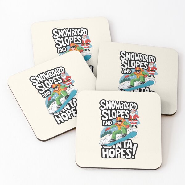 Item preview, Snowboard Slopes and Santa Hopes Design designed and sold by MolonasDesigns.