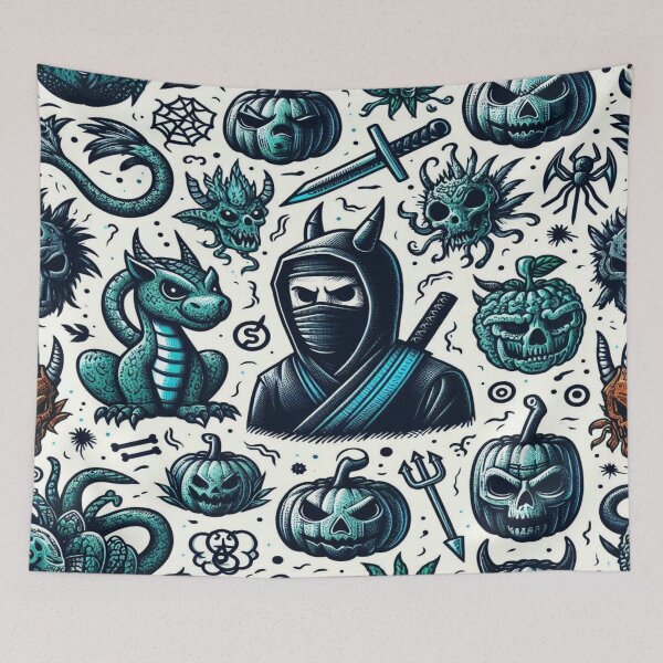 Item preview, Dark Samurai Spirits Doodles designed and sold by Imaginarium of Chaos falcon88 .