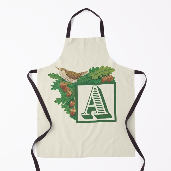 Item preview, A for Acorn - Woodland Nursery Monogram with Bird and Oak Leaves - Jemma Jamie Skidmore designed and sold by Jemma Jamie Skidmore.