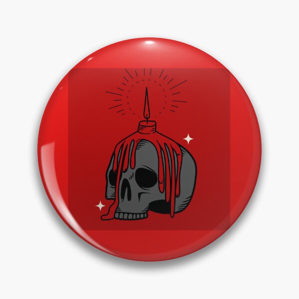 Item preview, Gray skull Red Blood designed and sold by SimplyPsycho.