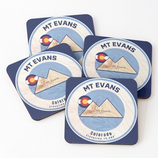 Item preview, Colorado Mountain Sunset Map - Mt Evans designed and sold by Willz Designz.