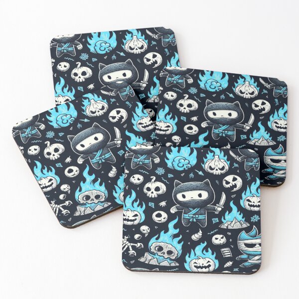 Item preview, Blue Flame Ninja Doodles designed and sold by Imaginarium of Chaos falcon88 .