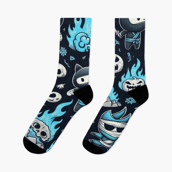 Item preview, Blue Flame Ninja Doodles designed and sold by Imaginarium of Chaos falcon88 .