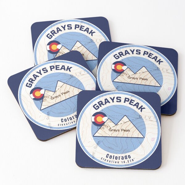 Item preview, Colorado Mountain Sunset Map - Grays Peak designed and sold by Willz Designz.