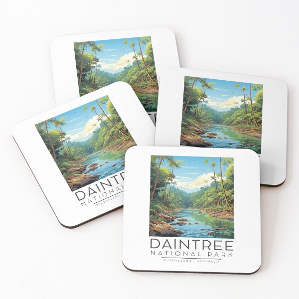 Item preview, A Vintage Illustration of Daintree National Park - Queesnland - Australia designed and sold by GoodOldVintage.