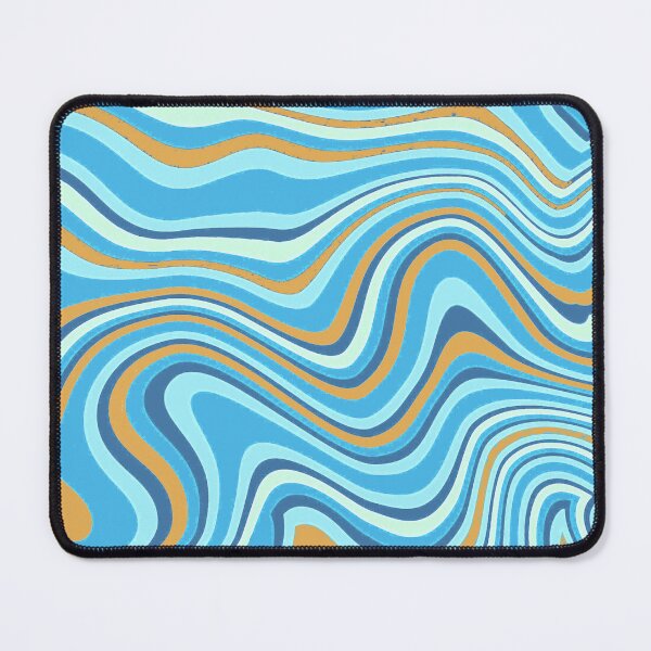 Item preview, Retro Pastels Liquid Swirl Abstract Lines Pattern Grungy Art 1 of 4 designed and sold by Beachy.