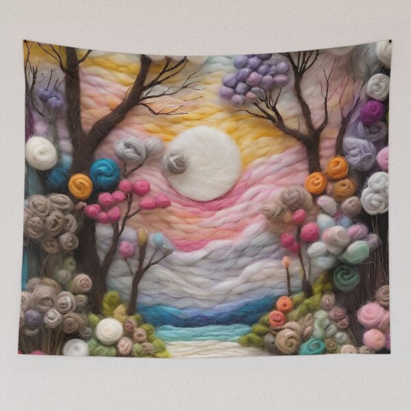 Item preview, Spring Yarn Tapestry designed and sold by BubbleGalaxy.