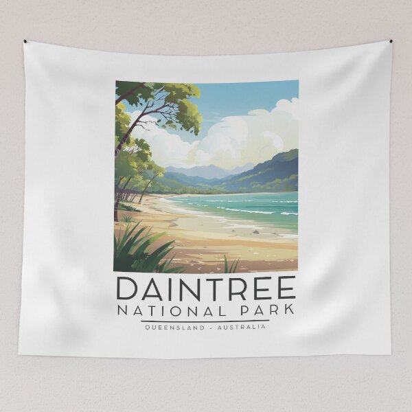 Item preview, A Vintage Illustration of Daintree National Park - Queesnland - Australia designed and sold by GoodOldVintage.