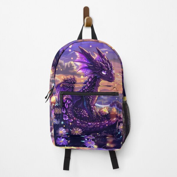 Item preview, Purple Dragon Watching Sunset designed and sold by ACastilloArt.